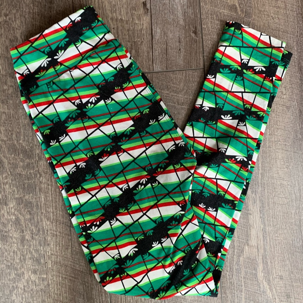 Lularoe OS Christmas Holiday leggings